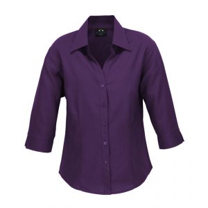 BIZ Ladies Plain Oasis 3/4 Sleeve Shirt LB3600 - Image 8