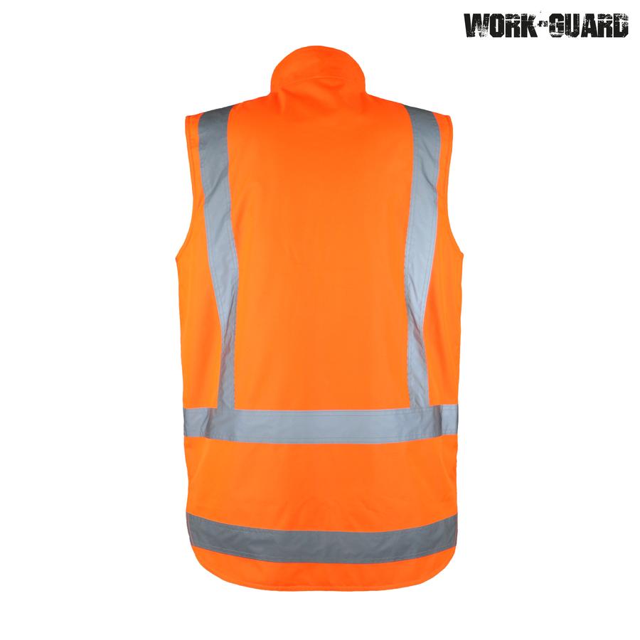 Workguard Reversible Fleece Lined Safety Vest – Day/Night R461X – Logo ...