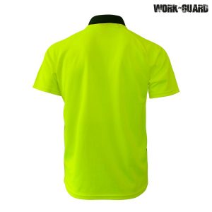 Workguard Basic Polo - Navy/Black Orange/Lime - Image 9