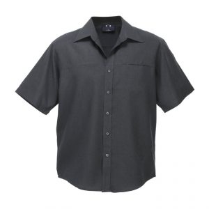 BIZ Mens Plain Oasis Short Sleeve Shirt SH3603 - Image 16