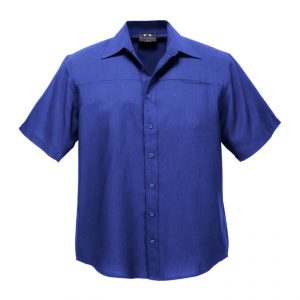 BIZ Mens Plain Oasis Short Sleeve Shirt SH3603 - Image 10