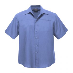BIZ Mens Plain Oasis Short Sleeve Shirt SH3603 - Image 6