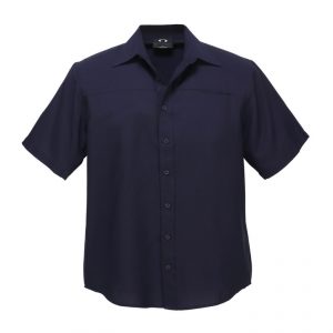 BIZ Mens Plain Oasis Short Sleeve Shirt SH3603 - Image 18