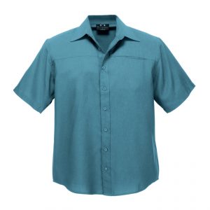 BIZ Mens Plain Oasis Short Sleeve Shirt SH3603 - Image 8