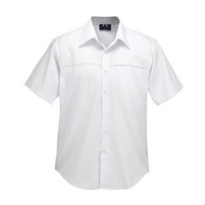 BIZ Mens Plain Oasis Short Sleeve Shirt SH3603 - Image 12